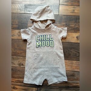 Carter's Gray Baby Romper with Hood
